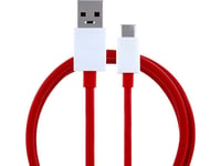 Oneplus Usb-Kabel Oneplus Original Usb A Till Typ C 4A-Kabel D301 1 M Röd Bulk