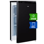 CHiQ CSD90D4DU Upright Freezer 85L, Singe Door mini Freezer, Reversible Door, Undercounter, Adjustable thermostat, Little Freezer for Basement/Home/Student Dorm/Apartment/Office, Black