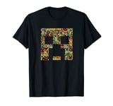 Minecraft Creeper Big Face Collage T-Shirt