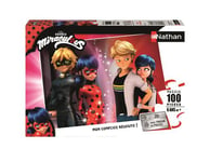 Puzzle 100 pièces Nathan Adrien et Marinette Miraculous