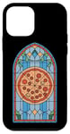 Coque pour iPhone 12 mini Funny Stained Glass Pizza