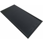 Stano. - Receveur de douche 80 x 100 cm extra plat salvi en SoliCast® surface ardoisée noir