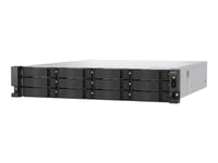 Qnap Ts-H1277axu-Rp - Nas-Server - 12 Fack - Kan Monteras I Rack - Sata 6Gb/S - Raid Raid 0, 1, 5, 6, 10, 50, Jbod, 60 - Ram 16 Gb - 2.5 Gigabit Ethernet / 10 Gigabit Ethernet - Iscsi Support - 2U