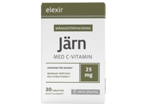 Elexir pharma Järn med C-vitamin 30 tabletter