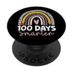 100 Days Smarter Teacher Rainbow, 100e journée d'école PopSockets PopGrip Adhésif