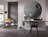 Komar Star Wars XXL Death Star Wars Papier peint photo en intissé autocollant et découpé aux contours pour chambre d'enfant Taille : 127 x 127 cm