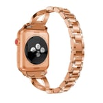 Crystal Armband Apple Watch SE 44mm Rose Guld