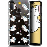 Caseink Coque pour Samsung Galaxy A20E (5.8) [Gel Motif HD Collection Fantasia Design Licorne in The Sky - Souple - Ultra Fin - Imprimé en France]