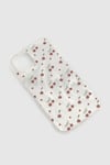 Womens Cherry Print Pearlised Phone Case - White - Iphone 12 Pro Max, White