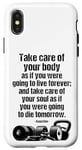 iPhone X/XS Motivational Gym Quote Care For Body & Soul Fitness Training Case