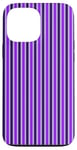 Coque pour iPhone 13 Pro Max Violet rayé Esthétique Girly Preppy Violet Stripes