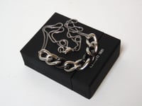 Cerruti 1881 Ladies Black Ceramic and Silver Necklace