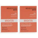 2 X Revolution Skincare 15% Vitamin C Powder Serum 30ml. RRP £22