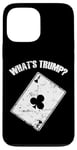 Coque pour iPhone 13 Pro Max Qu'est-ce que Trump? Euchre Jeu de cartes