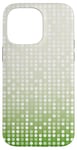 Coque pour iPhone 14 Pro Max Vert et blanc à pois dégradés fond disco années 60 70