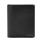 Fossil Portefeuille pour Hommes Joshua, Portefeuille Bifold en Cuir de Cactus Noir L 8.9Cm, L 1.3Cm, H 10.2Cm Ml4478001