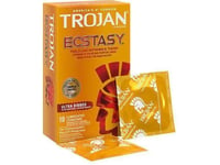 Trojan Ecstasy Ultra Ribbed Condoms Pack of 10