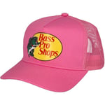 Quick Shop Bass Pro Shop Trucker Hat Mesh Cap För Män - Justerbar Snapback-Stängning - Perfekt För Jakt Och Fiske (FMY) Starkrosa Hot Pink One Size