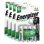 16 X Energizer Rechargeable Piles Aa Batterie Recharge Extrême Nimh 2300mAh HR6