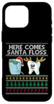 Coque pour iPhone 16 Pro Max Here Comes Santa Floss Dental Surgeon Christmas Dentist