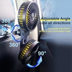 12-24V USB Car Fan Portable Cars Electric Fan for Home Office 360 Degree2080