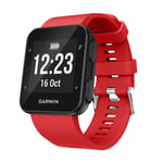KOMI Watch Straps compatible with Garmin Forerunner 35/30 Smart Watch, Silicone Fitness Sport Replacement Strap (red)