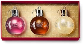 Molton Brown Bath & Shower Gel Festive Christmas Bauble Gift Set 3 x 75ml