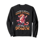 Dragon This Is My Human Costume I'm Really A Dragon Sweatshirt