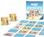 Ravensburger Bluey Mini Memory - Matching Picture Snap Pairs Game For Kids Age 3