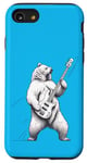 Coque pour iPhone SE (2020) / 7 / 8 Polar-Bear berçant une Guitare, Guitariste, Musique, Groupe