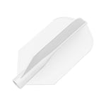 8 Flight Ailettes de fléchettes Slim Pro Blanc Plastique