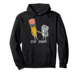 Pencil and Sharpener For Teachers and Students Pullover Hoodie