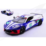 [FR] MotorMax CORVETTE C8 GT N.28 RACING 2020 WHITE/BLUE/RED 1:24 - MTM73794