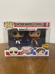 Funko POP Hot Topic Exclusive Figurines Captain Marvel Vs Chun-Li