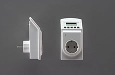 TFA Dostmann Thermo-Timer avec minuterie, 37.3000, minuterie ou Mode Thermostat, sonde à câble Incluse, appareils jusqu'à 3600 Watts, Blanc