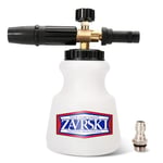 Zavrski Snow Foam Lance Cannon 1 Liter Adjustable Snow Foam Gun for Karcher K2 K3 K4 K5 K6 K7 Pressure Washer Accessories Car Foam Sprayer with 1/4'' Quick Connector