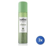 3x Batist Shampooing Sec 75 Ml. Classique un Échantillon de Taille Mini