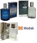 Modak 3 Pack Mens Perfume Savanna Nights, Its my time , Silver Coins EDT 100ml