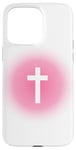 iPhone 15 Pro Max Christian Faith Cross Pink Aura Case