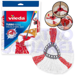 Vileda Turbo 2in1 EasyWring&Clean mop replacement heads, microfiber mop heads UK