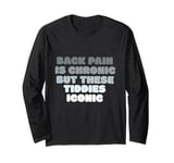 Big Boob Humor Iconic Funny Inappropriate Embarrassing Long Sleeve T-Shirt