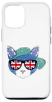 iPhone 13 UK British Flag England Cat Sunglasses Gift Case