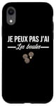 Coque pour iPhone XR Je Peux pas j'ai les boules Boccia Boule Pétanque Drôle