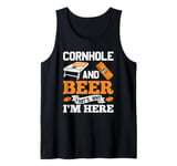 Cornhole And Beer That's Why I'm Here Lawn Game Bean Bag Tank Top