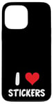 iPhone 13 Pro Max I Love Stickers - Heart - Art Artist Journal Journaling Case