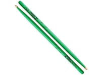 Zildjian 5 Acw une Pointe Acorn Wood Paire de baguettes de 6) -P Bois de gland fluo -inch Green