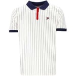 T-shirt Fila  BB1 Classic Striped Polo Shirt White/ Navy/ Red