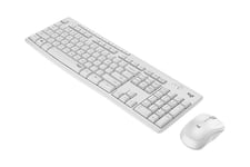 Logitech MK295 Silent - sats med tangentbord och mus - QWERTZ - schweizisk - offwhite Inmatningsenhet