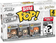 Funko Bitty Pop! Harry Potter - Hermione Granger™, Rubeus Hagrid™, Ron Weasley™ et Une Mini-Figurine Mystère en Surprise - 2.2 Cm Collectionnable - Étagère Empilable Incluse - Idée de Cadeau