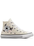 Converse Kids Girls Festival High Tops Trainers - Off White